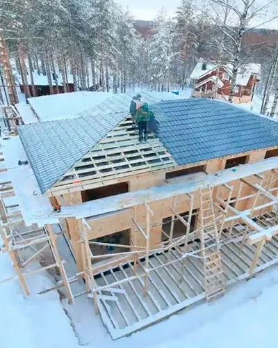 Строительство крыши