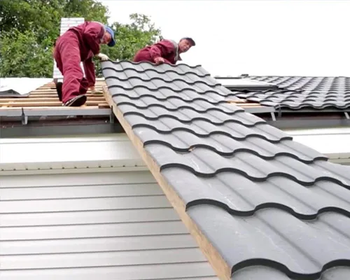 Монтаж металлочерепицы